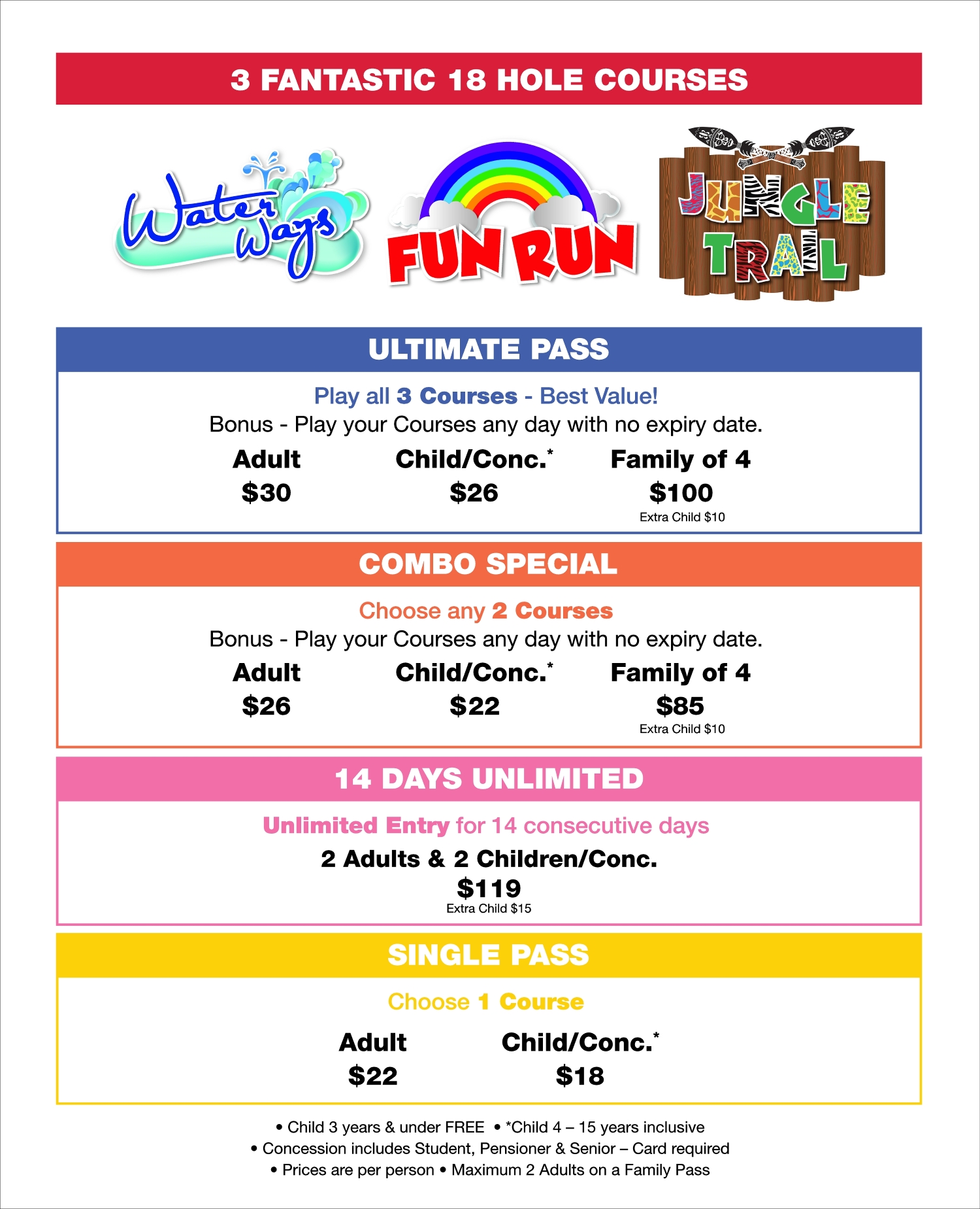 Putt Putt Mermaid Beach Price List